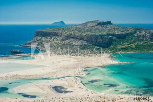 Picture of Balos Beach Greece Crete View from hill above the bay